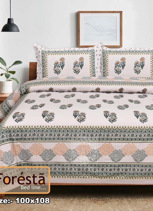 Foresta Double Bed Bedsheet-15